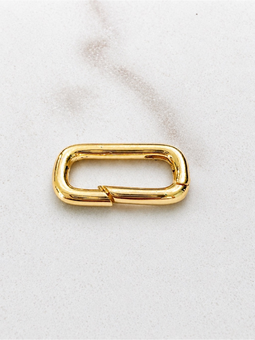 18K gold plated Link Connector ,Charms holder, square charm